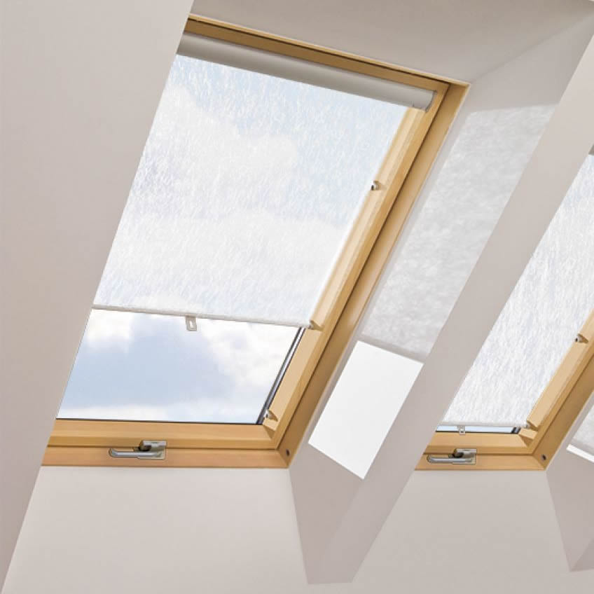 Sunlux 24 Pleated Folding Gates Roller Blind For Fakro Roof Window all window types-Beige 